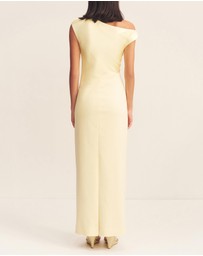 Shona Joy - Dillon Contrast Draped Maxi Dress