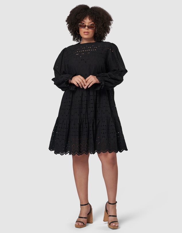Something 4 Olivia - Billie Broderie Mini Dress
