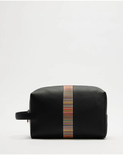Paul Smith - Signature Stripe Trim Wash Bag