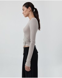St. Agni - Baby Wool Wrap Top