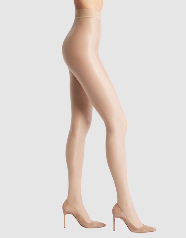 High Heel Jungle - Liquid Metal Tights - Nude