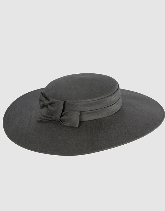 Max Alexander - Black Wide Brim Boater Hat