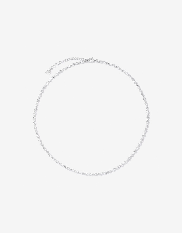Michael Hill - Cubic Zirconia Round Tennis Necklace in Sterling Silver