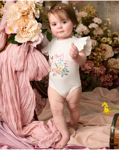 Fleur Harris - 'Heirloom Treasures' Bijou Bodysuit in Snow White
