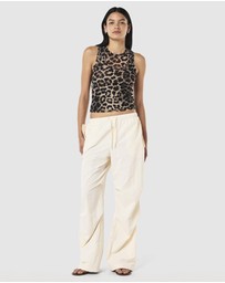 P.E Nation - Leopard Discovery Mesh Tank