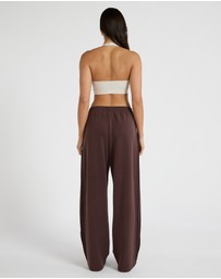 All Fenix - Soft Luxury Pin Tuck Wide Leg Track Pant