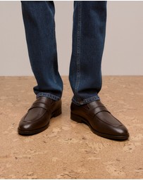 Trenery - Umber Saddle Loafer in Espresso