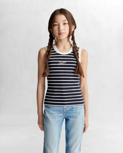 Gant - Logo Rib Striped Vest