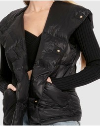 Belle & Bloom - Over My Head Hooded Puffer Vest