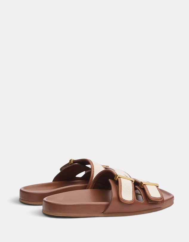 rag & bone - Rue Canvas Leather Slide