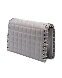 Pre-Loved by Azura Reborn - Pre-Loved Small Lambskin Chocolate Bar CC Piercing Studded Chain Flap