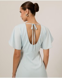 Tussah - Genevieve Satin Midi Dress