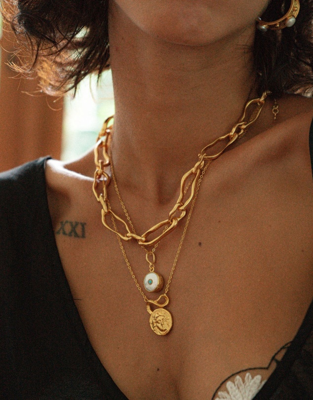 Ottoman Hands - Gorgon Medusa Pendant Necklace