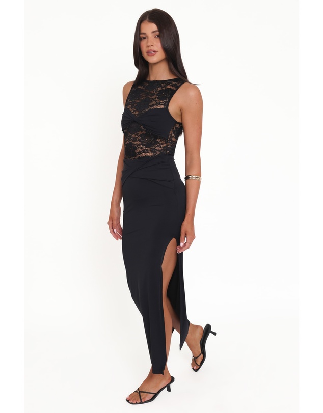 Petal & Pup - Tinashe Lace Midi Dress - Black