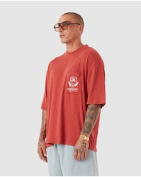 Zanerobe - Crest Slub Flow Tee Cherry