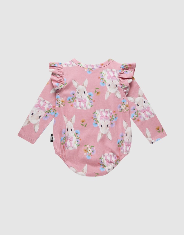 Rock Your Baby - Hunny Bunny Long Sleeve Frill Bubble Bodysuit
