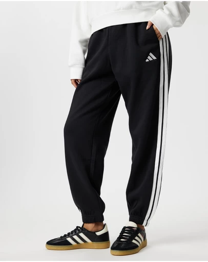 adidas Sportswear - Essentials 3-Stripes Fleece Loose-Fit Pants