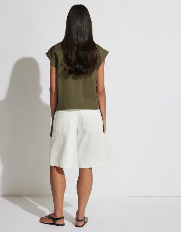 Decjuba - Alessia Satin Side Tie Tee
