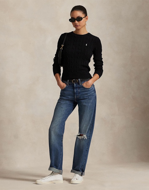Polo Ralph Lauren - Cable-Knit Cotton Crewneck Sweater