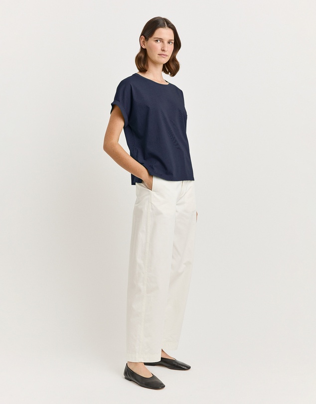 Toorallie - Roll Sleeve Organic Cotton Tee