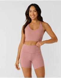 Lorna Jane - Lotus No Chafe Phone Pocket 12cm Bike Shorts