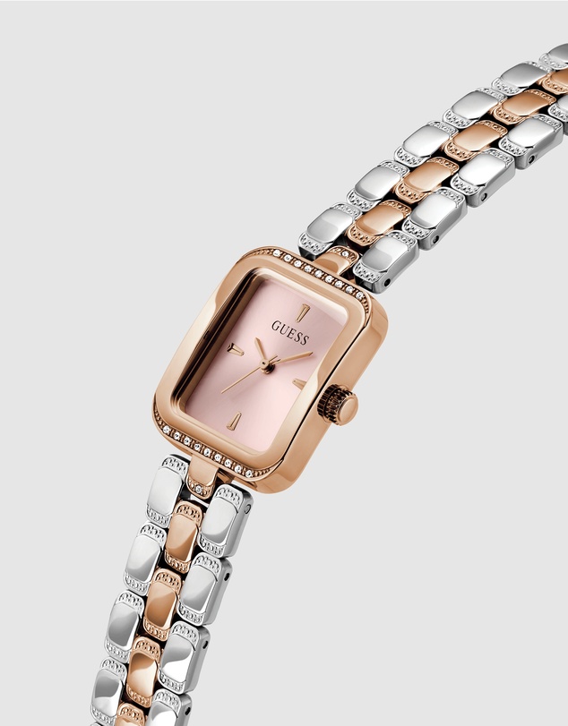 GUESS - Guess Ladies 2-Tone Rose Gold Tone 22mm Analogue Watch
