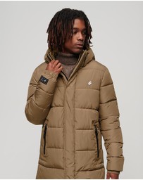 Superdry - HOODED LONGLINE SPORTS PUFFER