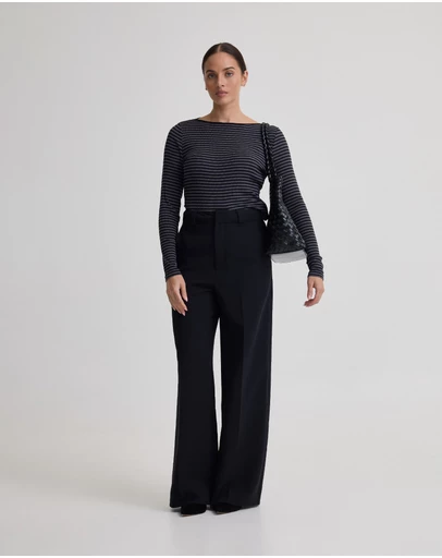 Oxford - Erin Striped Boatneck Knit