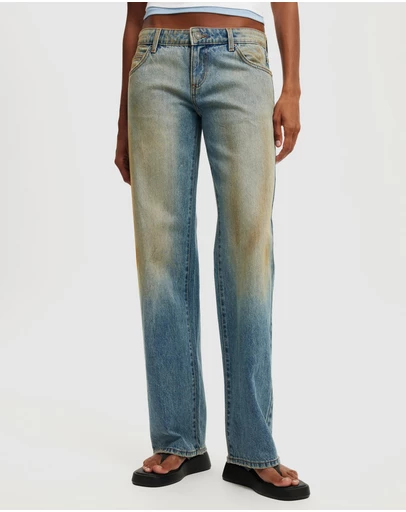 Cotton On - Low Rise Straight Jeans