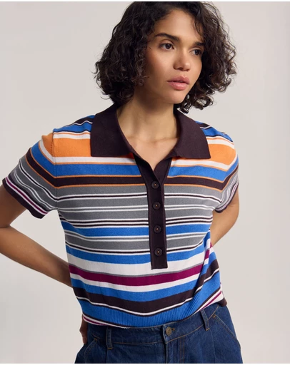 Oxford - Dina Stripe Polo