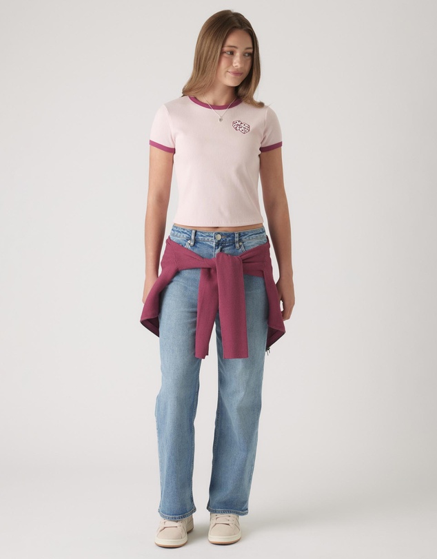 Decjuba Kids - Cropped Ringer Tee - Teens