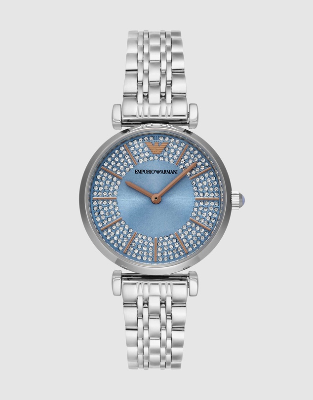 Emporio Armani - Silver Tone Analogue Watch