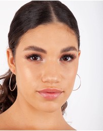 Lovisa - Sterling Silver Thread Polished Hoop Earrings