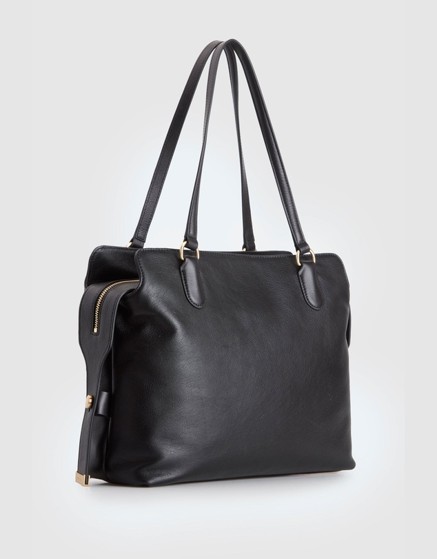 Evity - Clover Leather Work Tote Bag