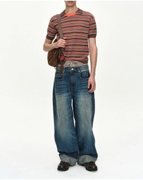 Andersson Bell - Trunk Layered Wide-Leg Jeans - Unisex