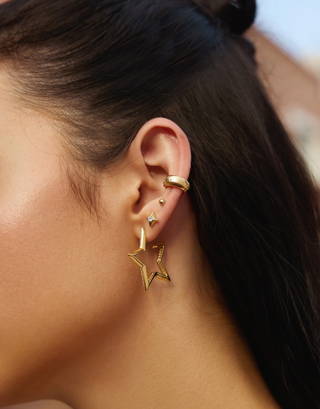 Ania Haie - Gold Sparkling Star Stud Earrings