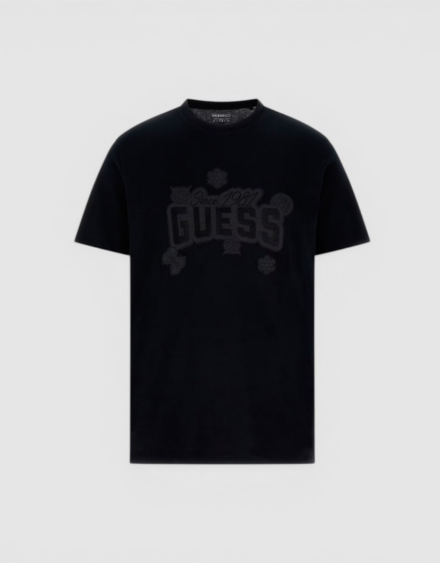 GUESS - Basic Peony Stitch Short Sleeve T-Shirt