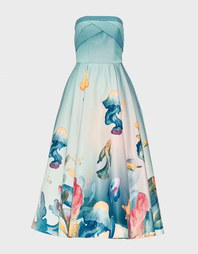 JUSTIN TONG - Aquarelle Midi Dress