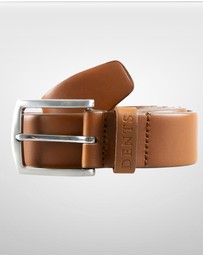 DENTS - Heritage Full Grain Leather Belt with Satin Nickel Buckle