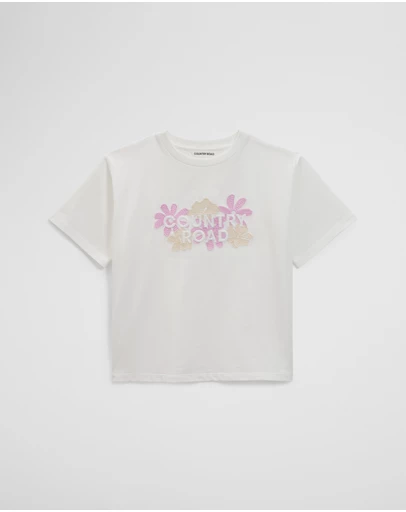 Country Road - Short Sleeve Floral Oversized T-shirt