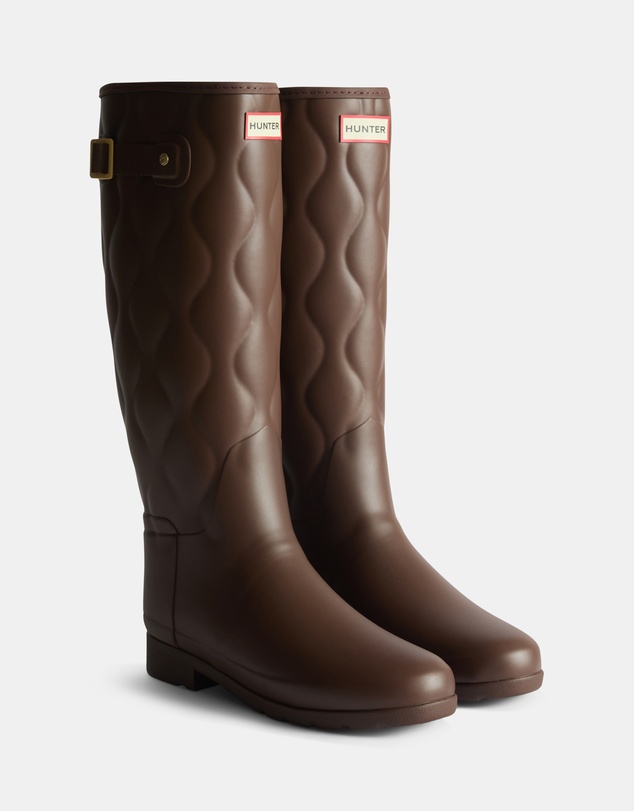 Hunter - Women’s Refined Tall Onion Quilt in Brown Bolt
