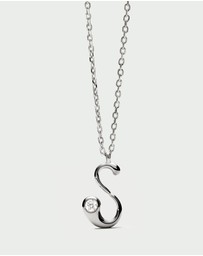 PDPAOLA - Initial 2026 S Silver Pendant Necklace