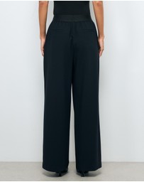 AERE - Arna elastic waist detail pant