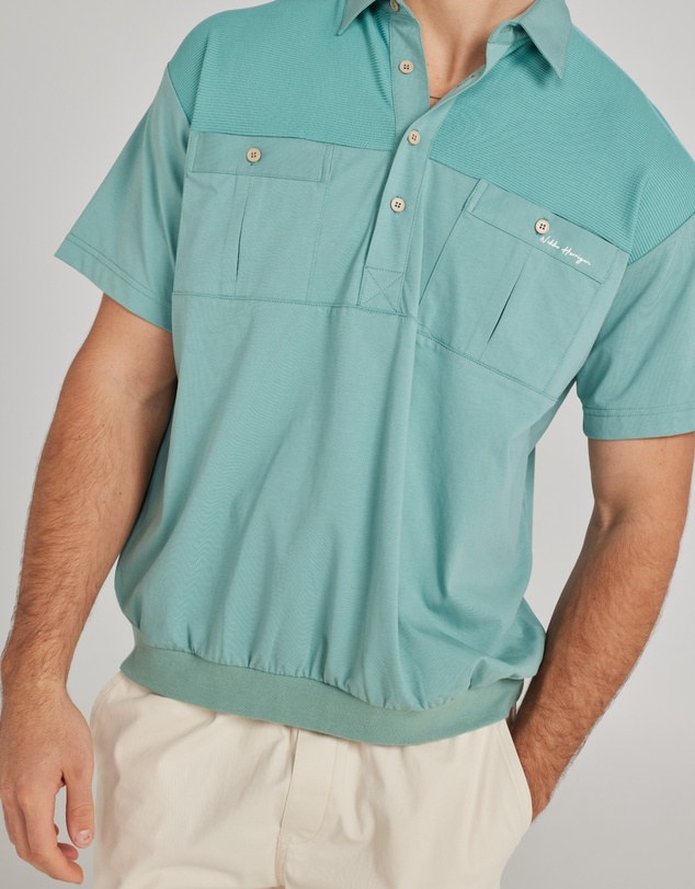 Horrigan - Santorini Pale Turquoise Pullover Polo
