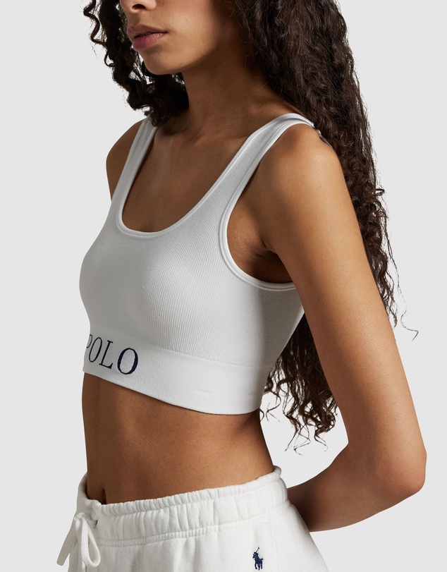 Polo Ralph Lauren - Ribbed Wireless Cropped Tank Top Bra