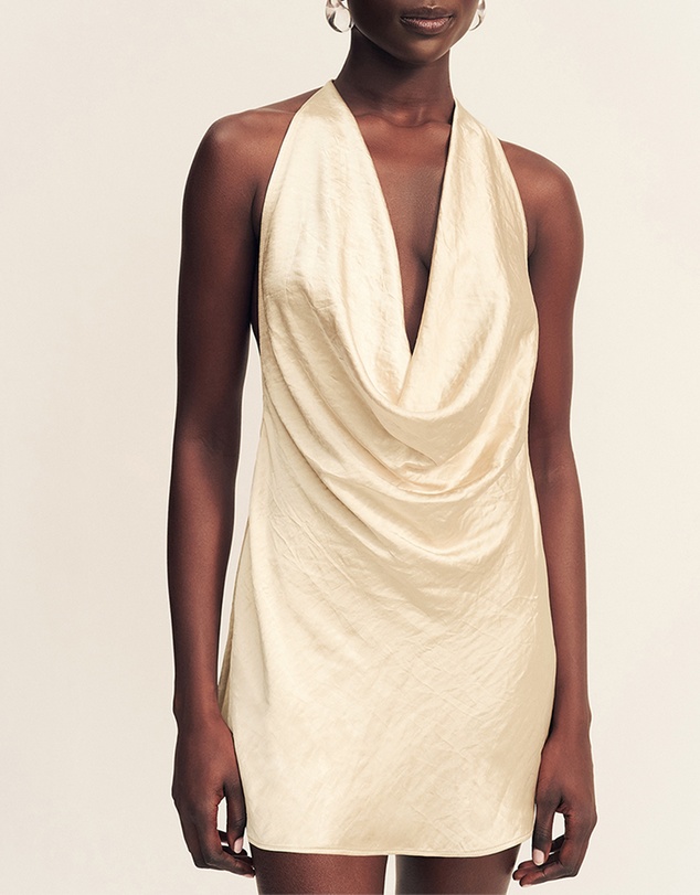 Shona Joy - Andie Low Cowl Mini Dress