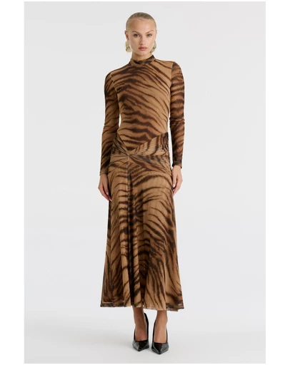 Bardot - Lea Printed Mesh Dress