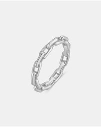 Ania Haie - Ania Haie Silver Paper Clip Link Ring