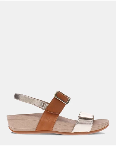 Mia Vita - Florini Platform Sandal - Champagne/Tan