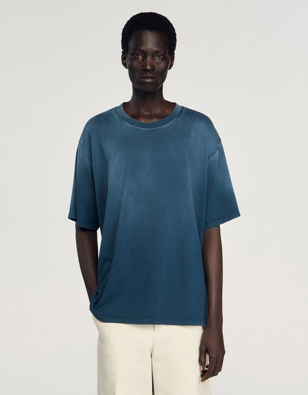 Sandro - Washed Blue Tee Shirt